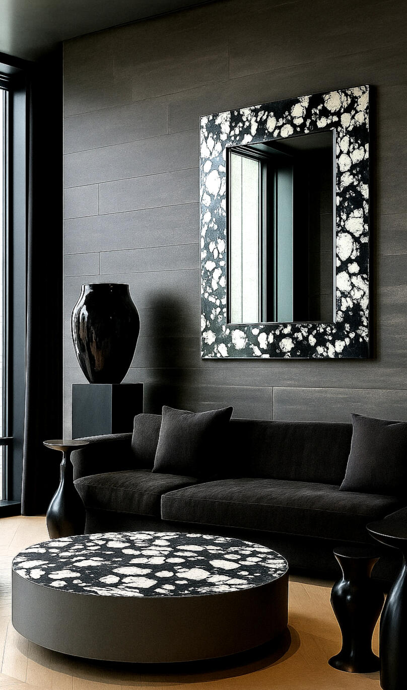 MINIMALSLEEK⢠| Custom Concrete Mirror + Coffee Table